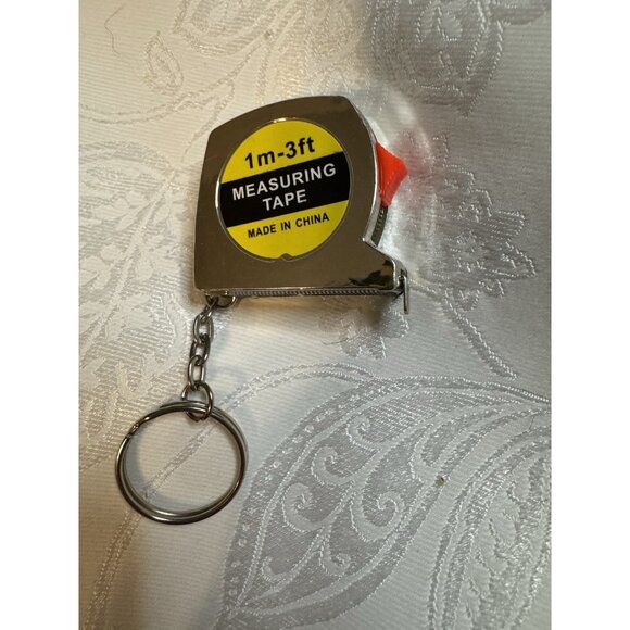 Retractable Ruler Tape Measure Mini Portable Pull Ruler Keychain 1m/3ft NEW - Picture 3 of 6